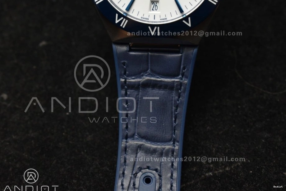 on Blue 1:1 Best 543 Edition SS Gummy A8900 Super White FashionForward Constellation Dial Strap Clone Ceramic VSF Blue 0819
